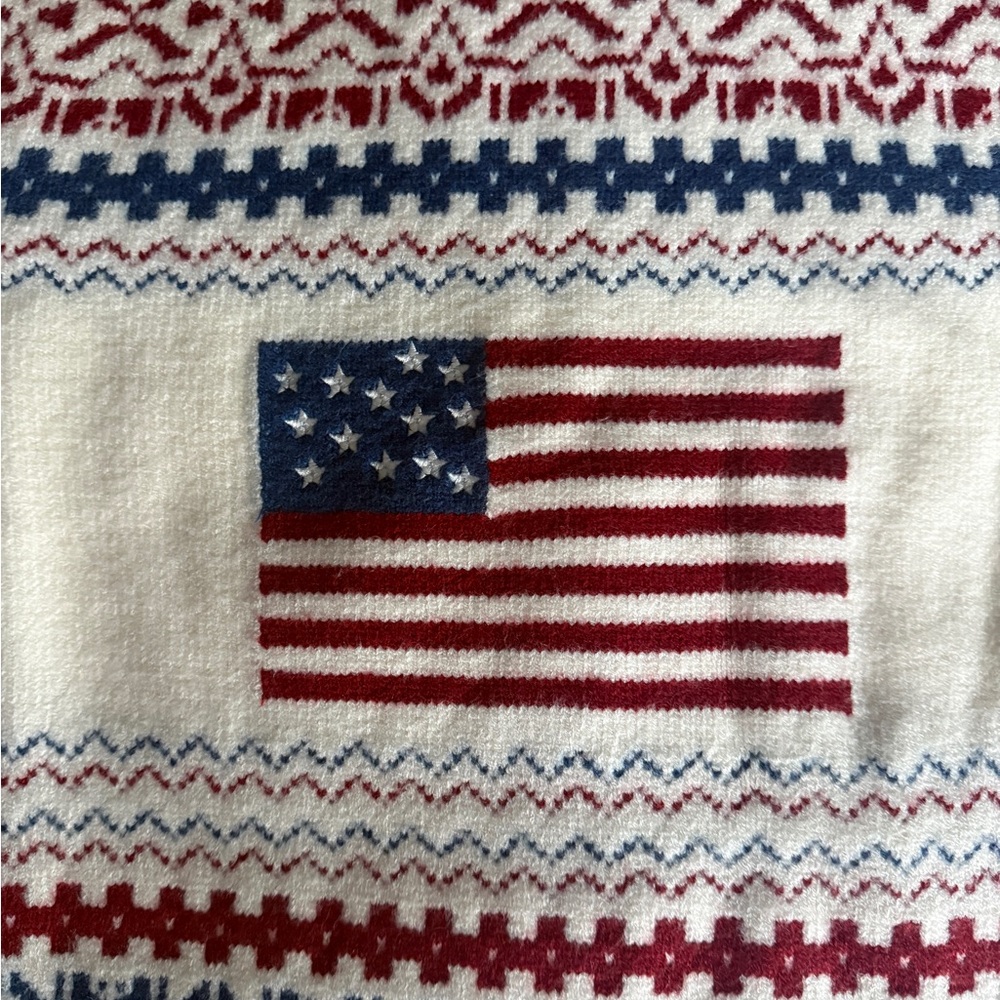 American Flag Christie Turtleneck Sweater - Picture 5 of 6